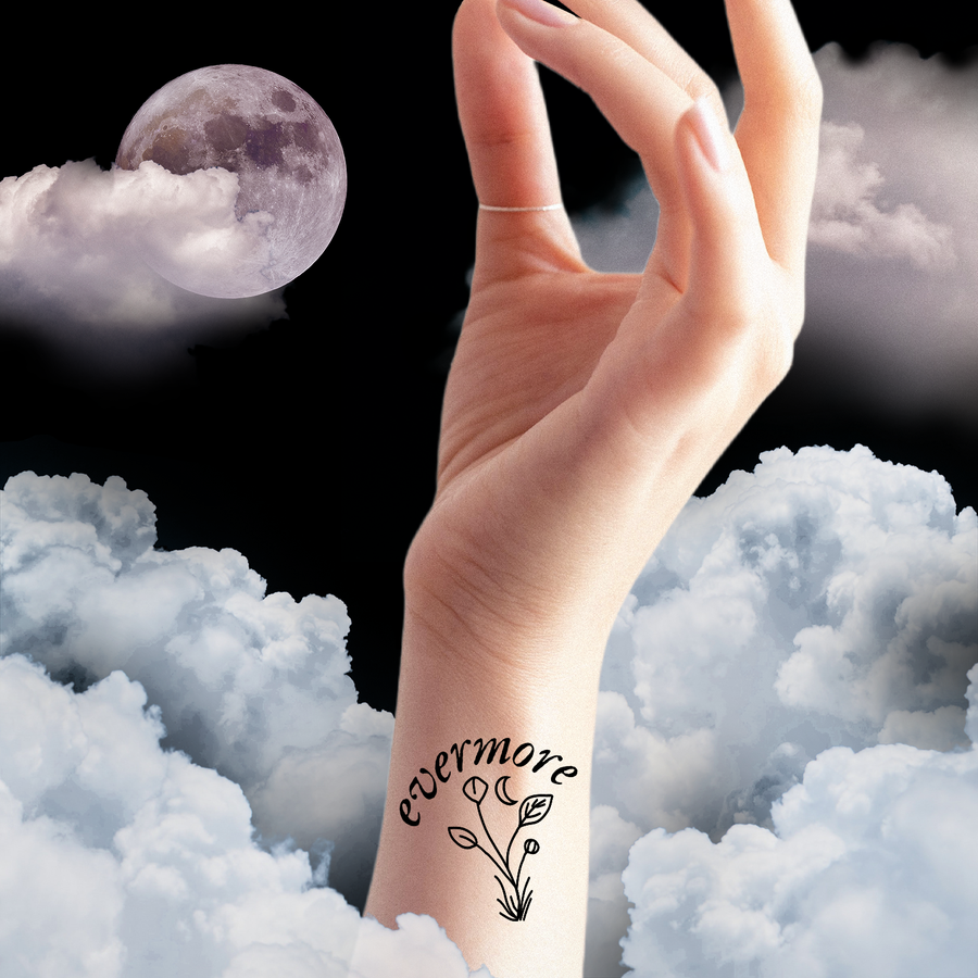 Evermore Moon Flower | Tattoo Design Download