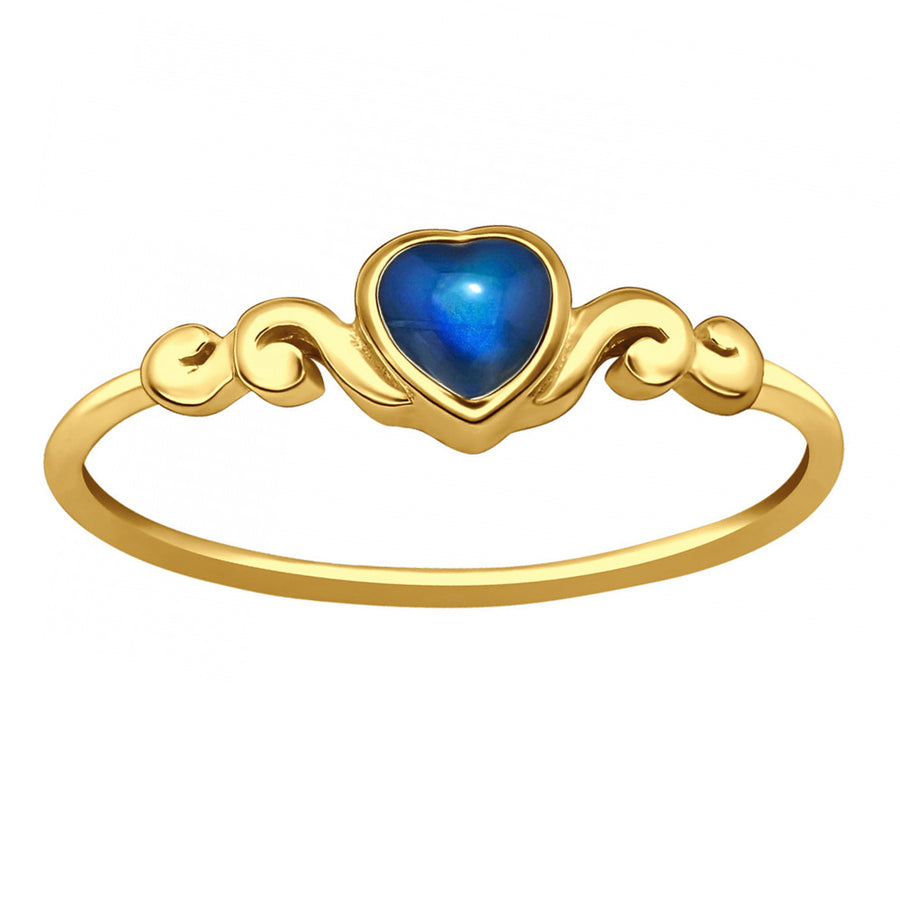 PRE-ORDER | Mystic Heart Mood Stone Gold Ring