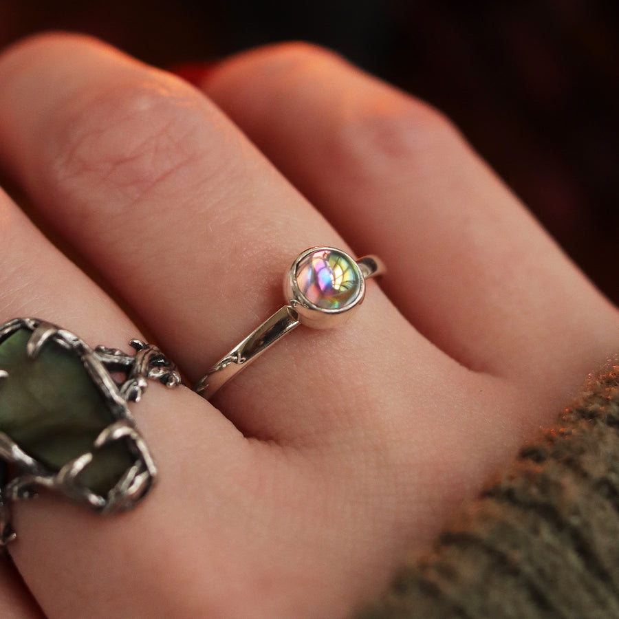 Witches Crystal Mystic Opal Ring