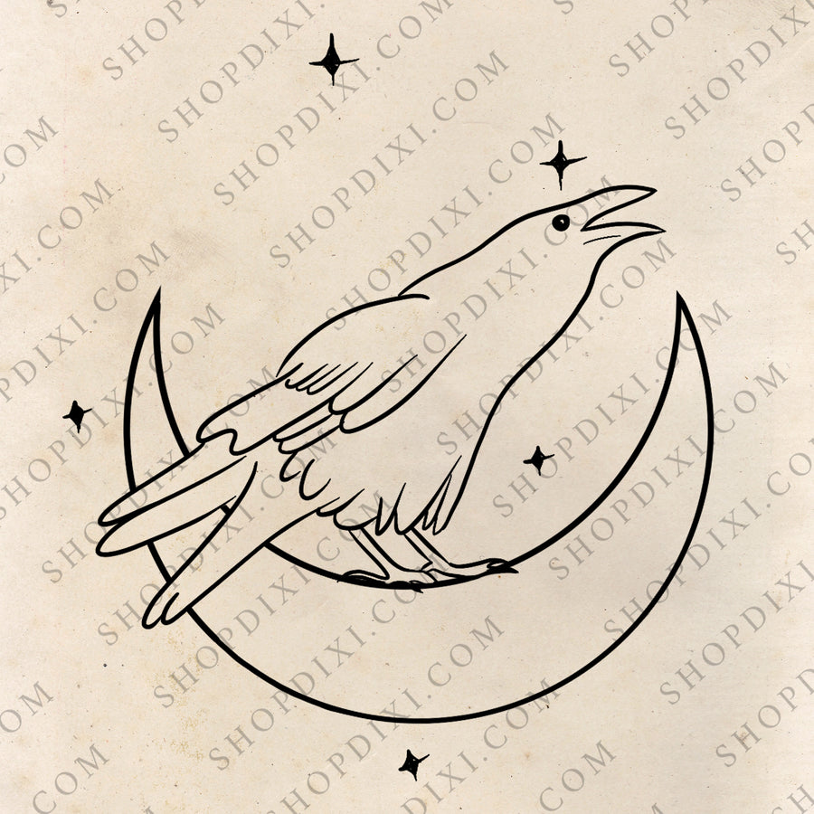 Corvus Cradle | Tattoo Design Download