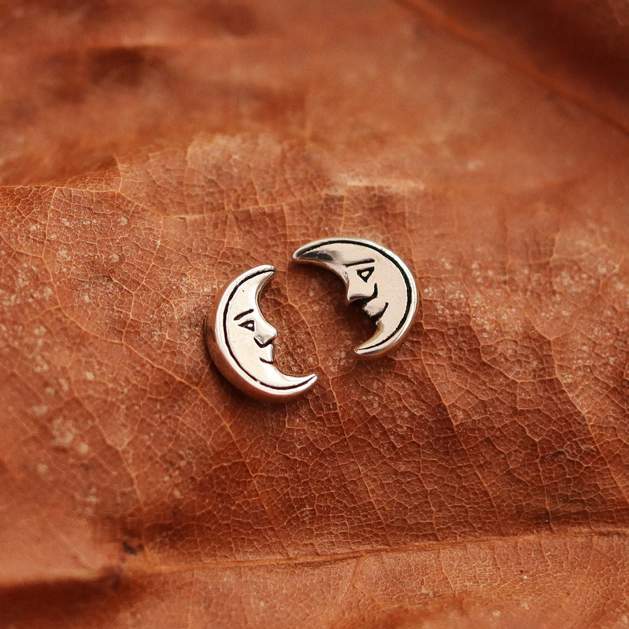 Witchy Crescent Moon Studs