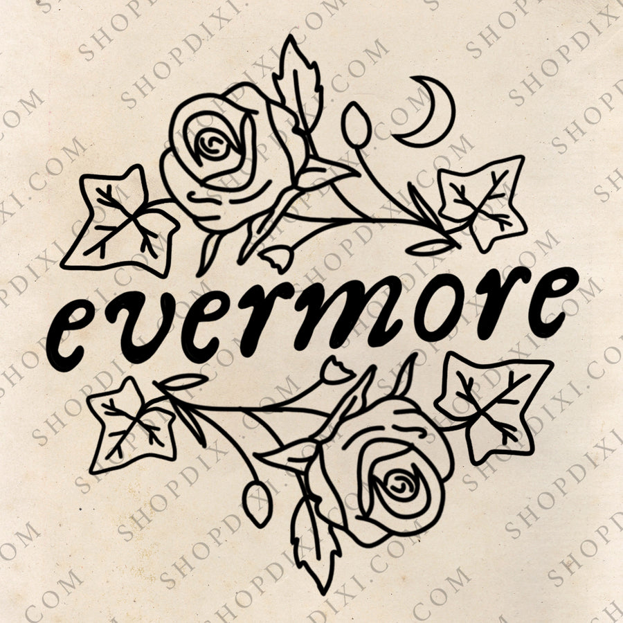 Evermore Rose & Ivy | Tattoo Design Download