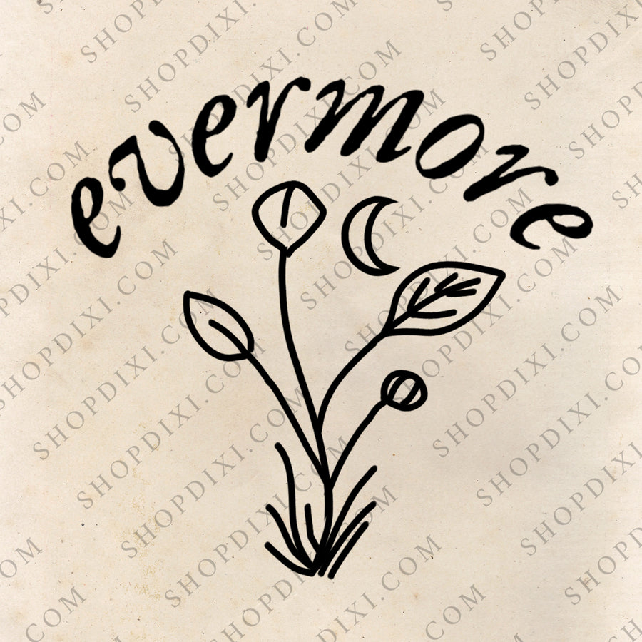 Evermore Moon Flower | Tattoo Design Download