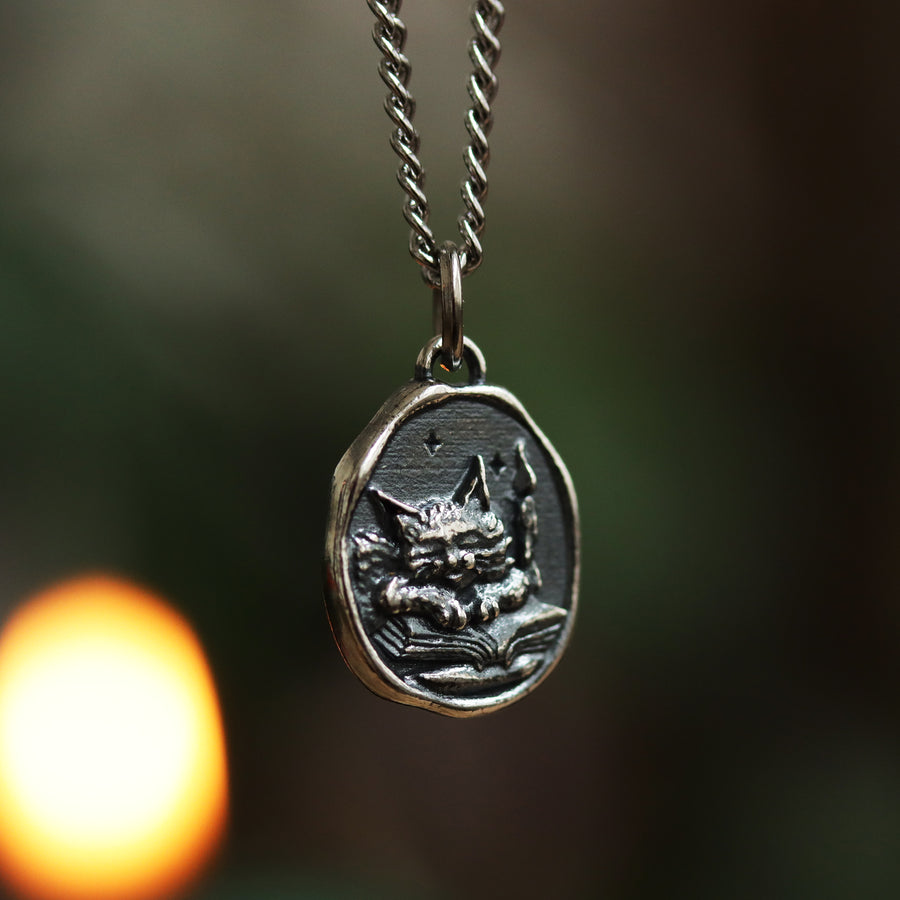 Enchanted Feline Familiar Cat Necklace