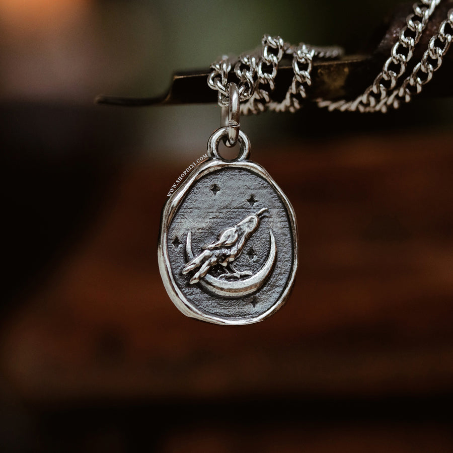 Corvus Wax Seal Necklace