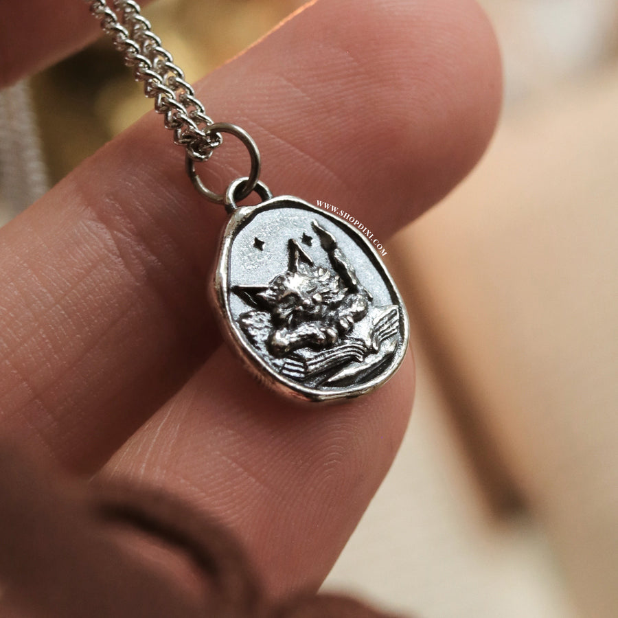 Enchanted Feline Familiar Cat Necklace