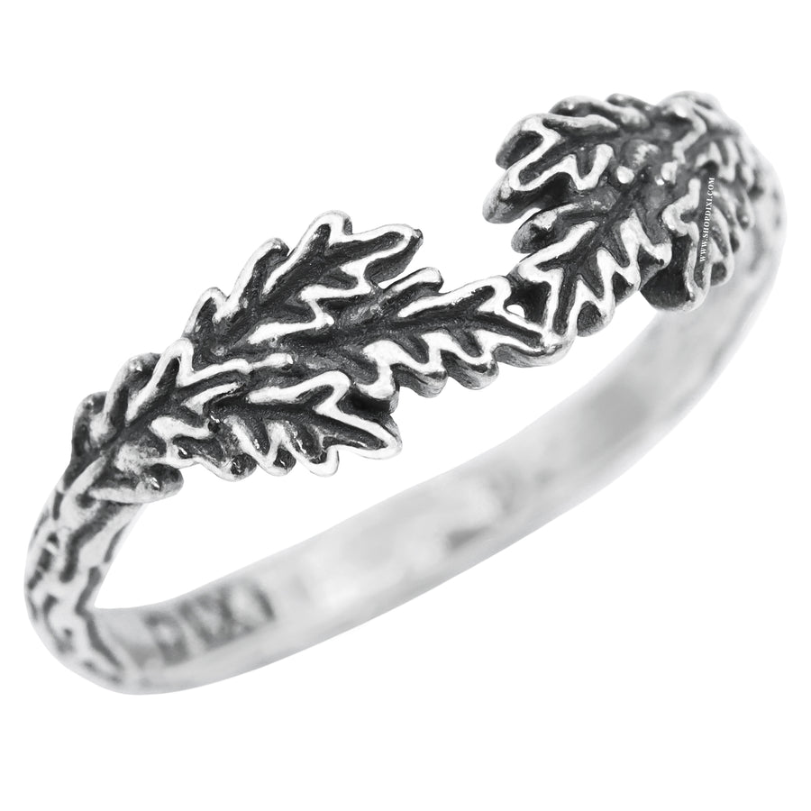 Oak Leaf Cradle Ring