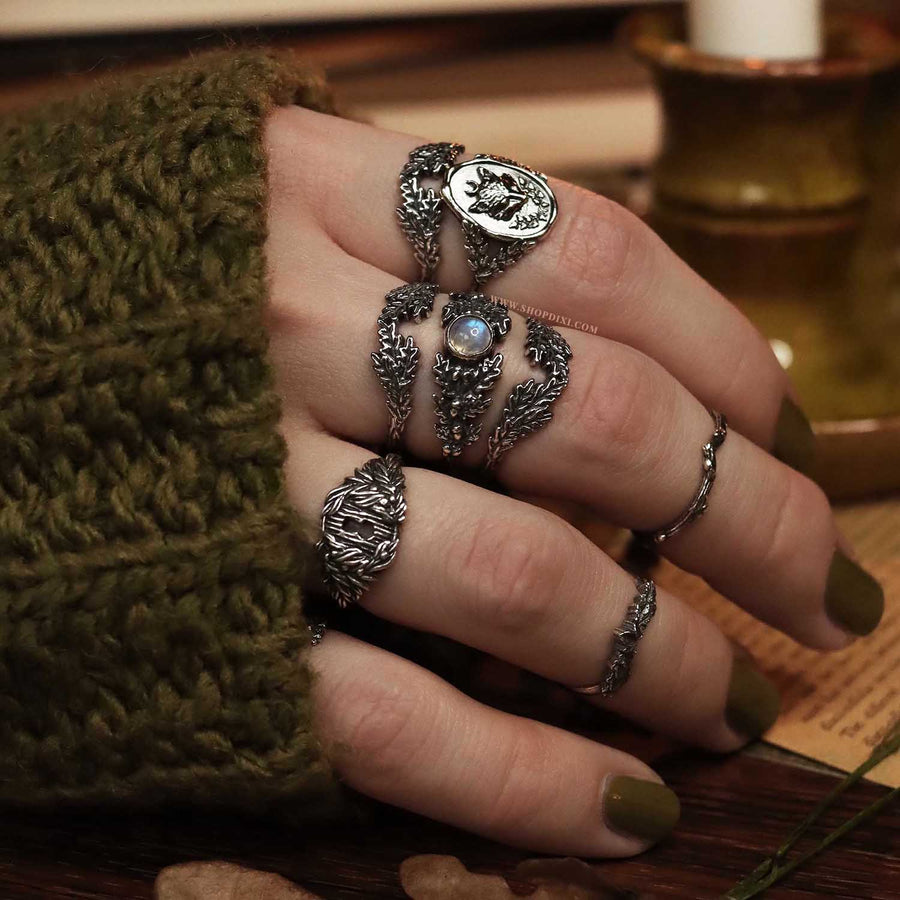 Autumn Inspired Sterling Silver Fall Rings from Shop Dixi