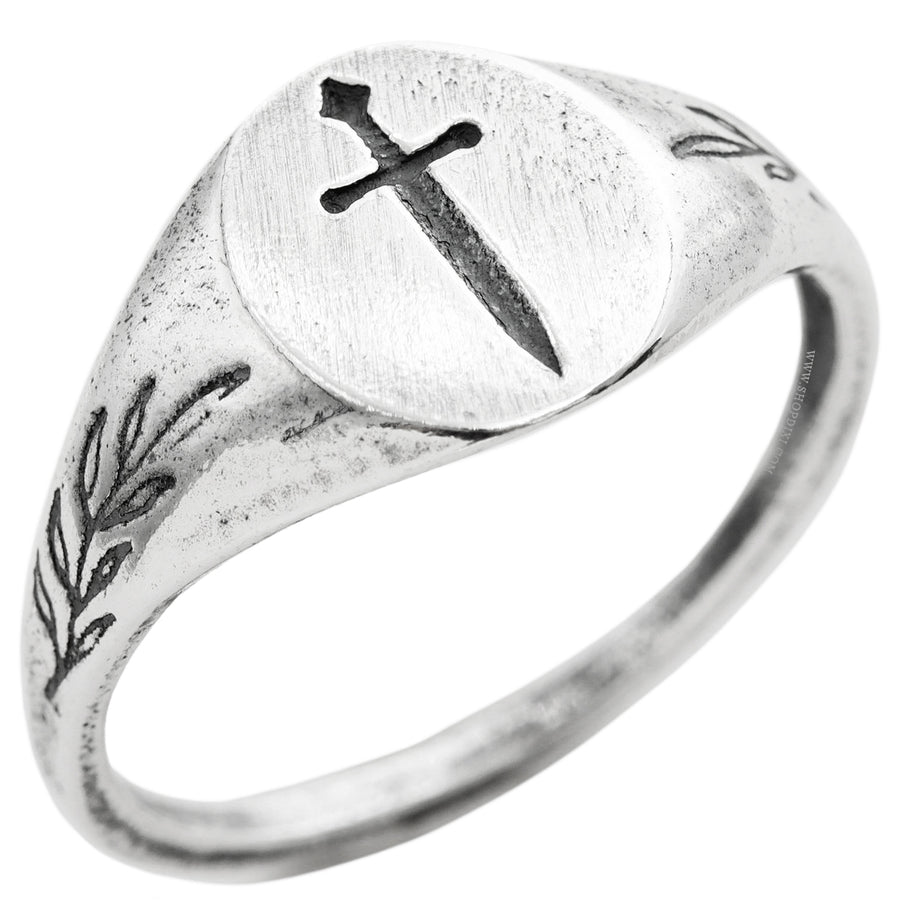 Tudor Sword Signet Ring