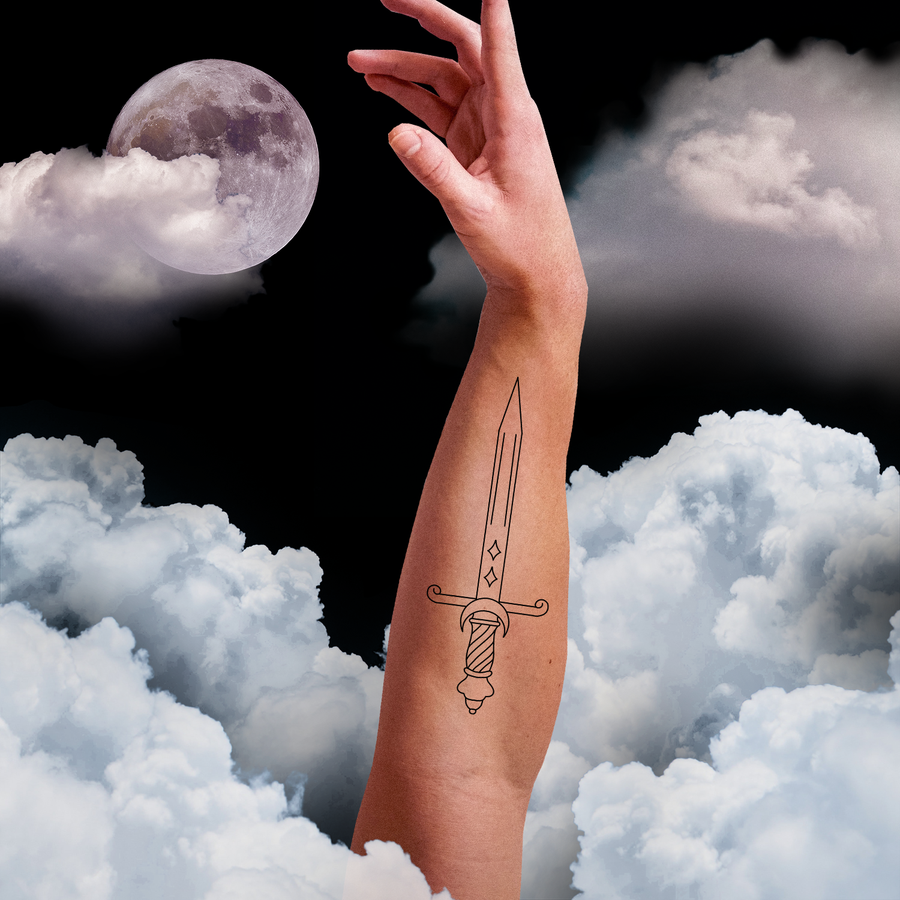 Moon Sword | Tattoo Design Download